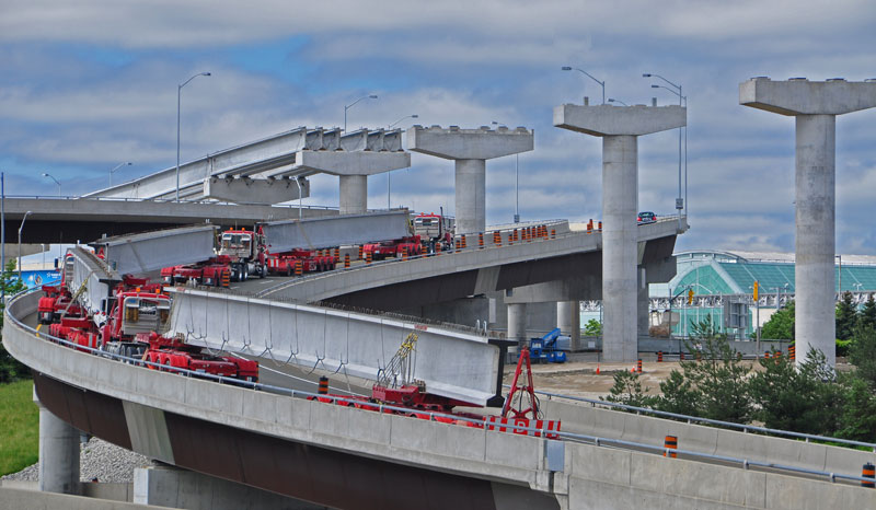 Precast concrete girder supply to the Air Rail Link Spur, Sydney, New South Wales